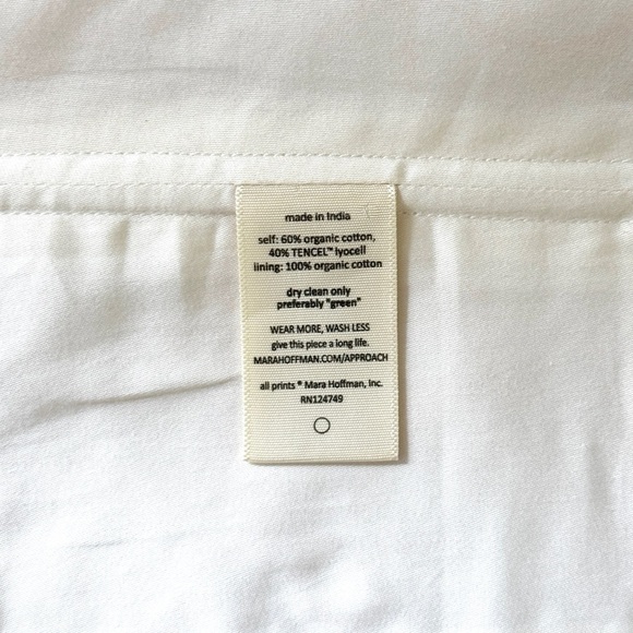 NWOT Mara Hoffman Cropped White Lena Corset Top - Picture 6 of 6